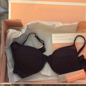 Third Love Geo Lace Bra in Plum Perfect, 34 A 1/2